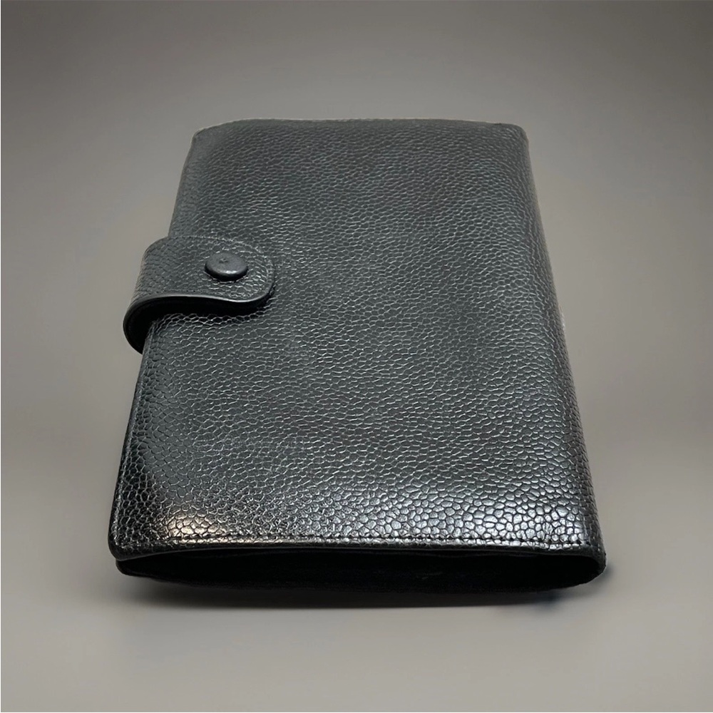 SOLD Vintage Chanel CC Black Caviar Leather Continental Long Wallet Clutch - Picture 7 of 16